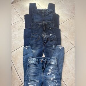 American Eagle Women's Blue Jeans Bundle
